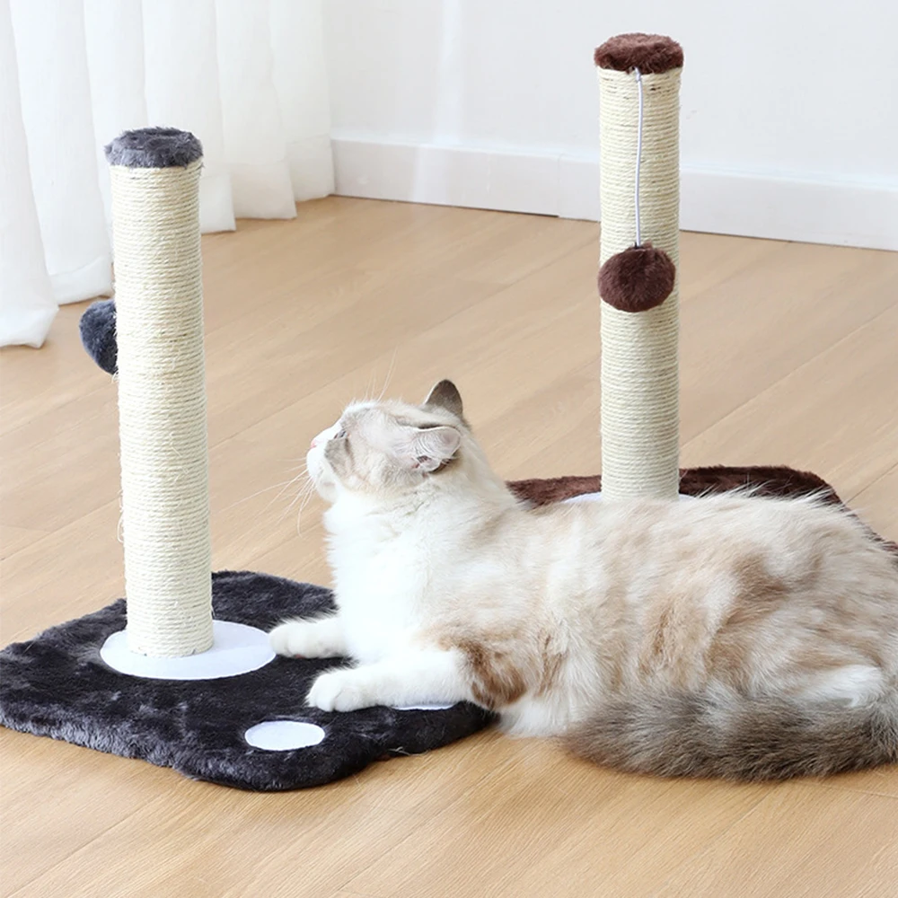 

Sole column single-layer cat climbing frame with ball cat scratch board cat claw grinding cat toy