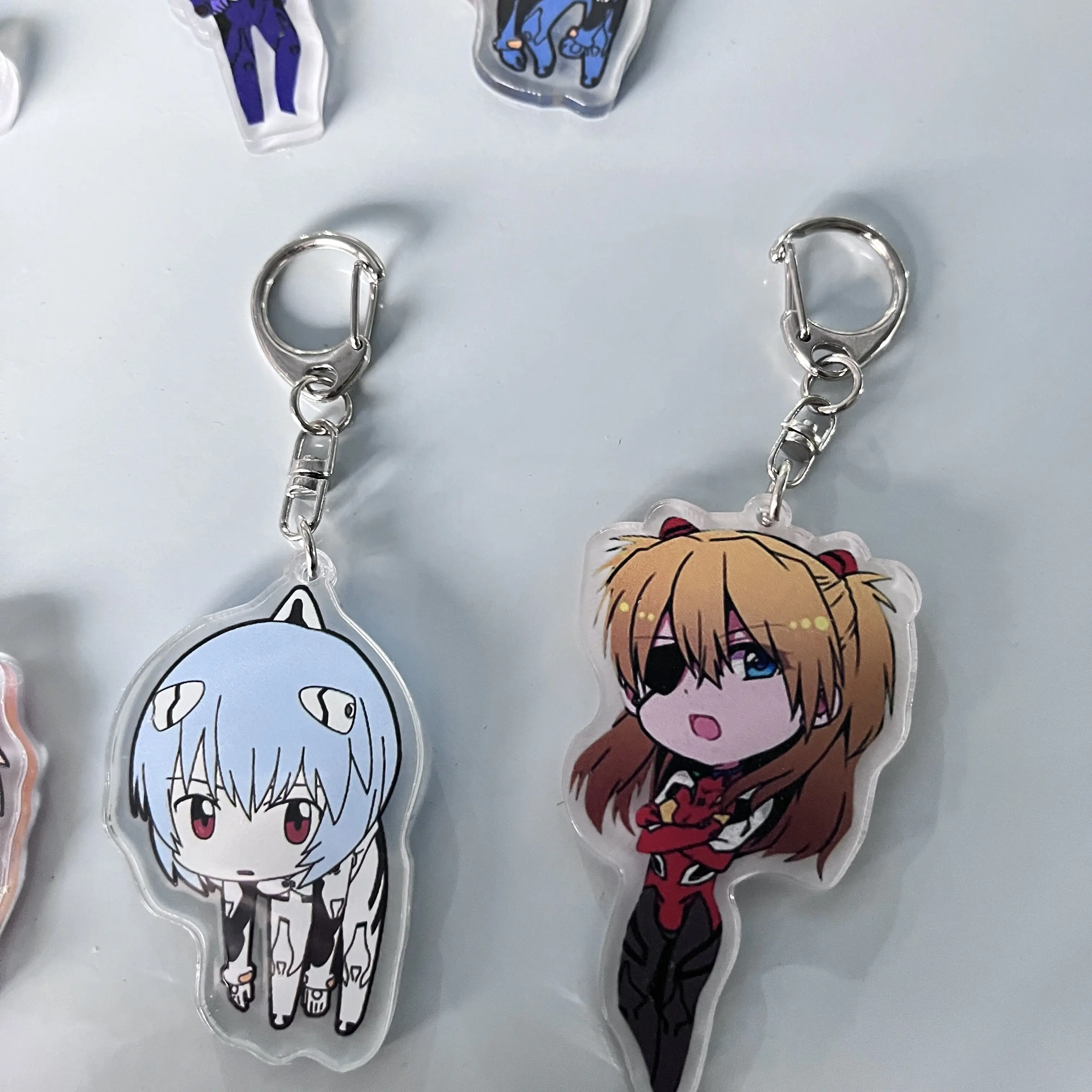 Аниме Neon Genesis Евангелион брелки с фигурками акриловые модели искусственных