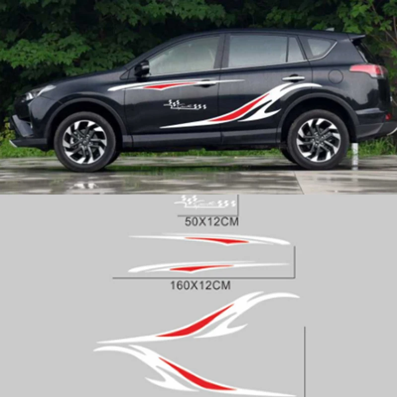 

Pair Vinyl Graphics Decals Car Stickers For Truck SUV Stripes Graphics