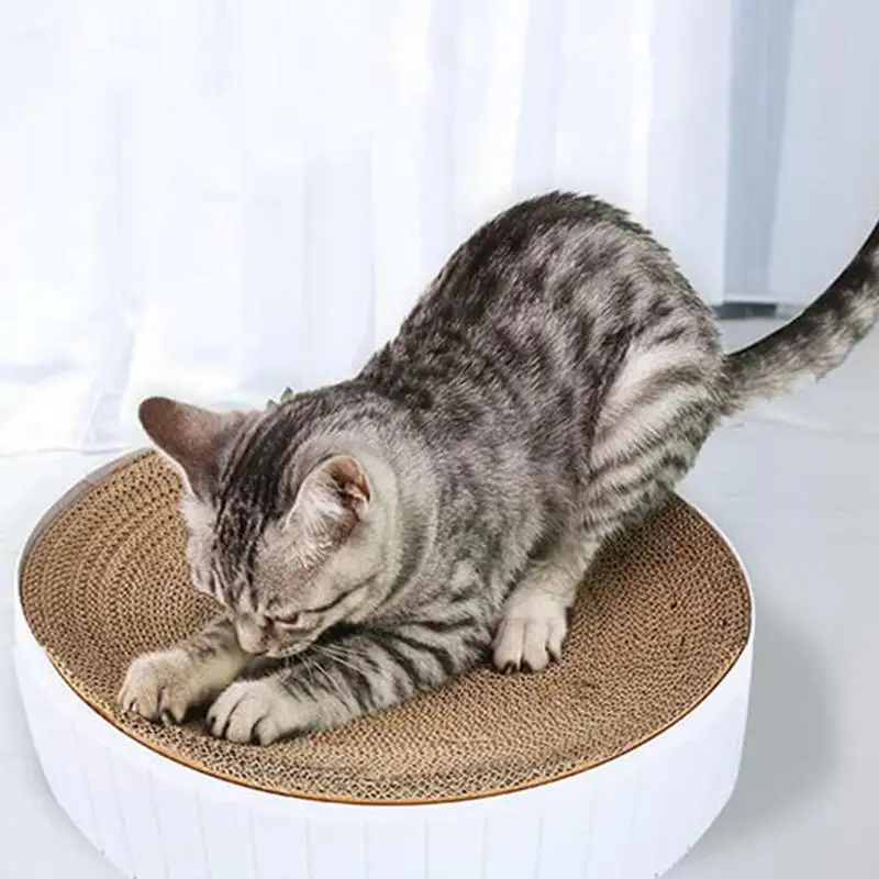 

Cat Scratcher Bed Double Sided Cat Scratching Board Bowl Shape Cat Scratching Board For Pet Cats Relaxing Playing Pad Cat Toys