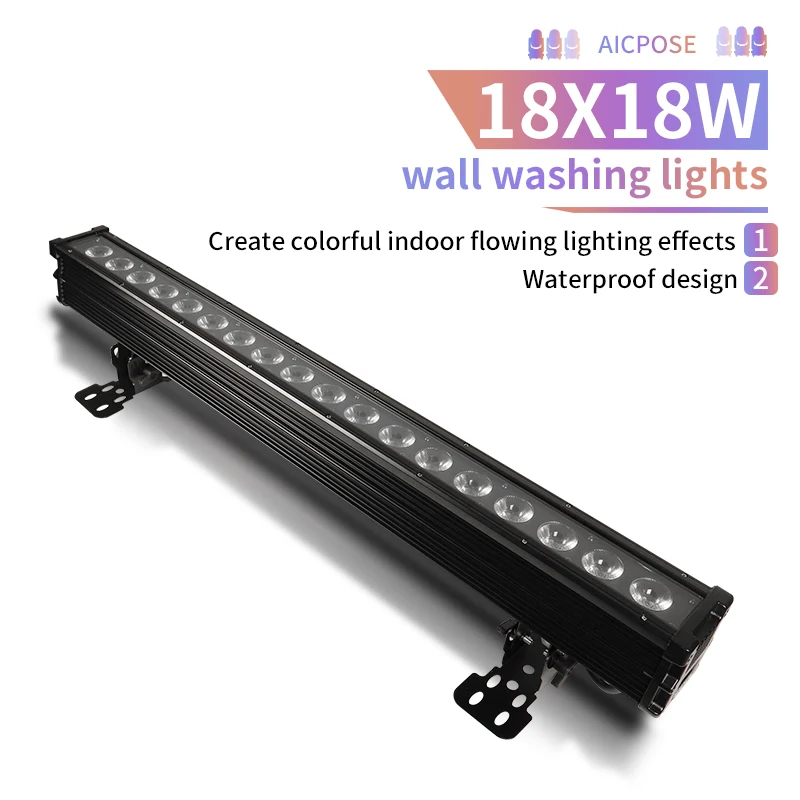 Водонепроницаемый RGBWAUV светодиодный прожектор DMX512 для сцены