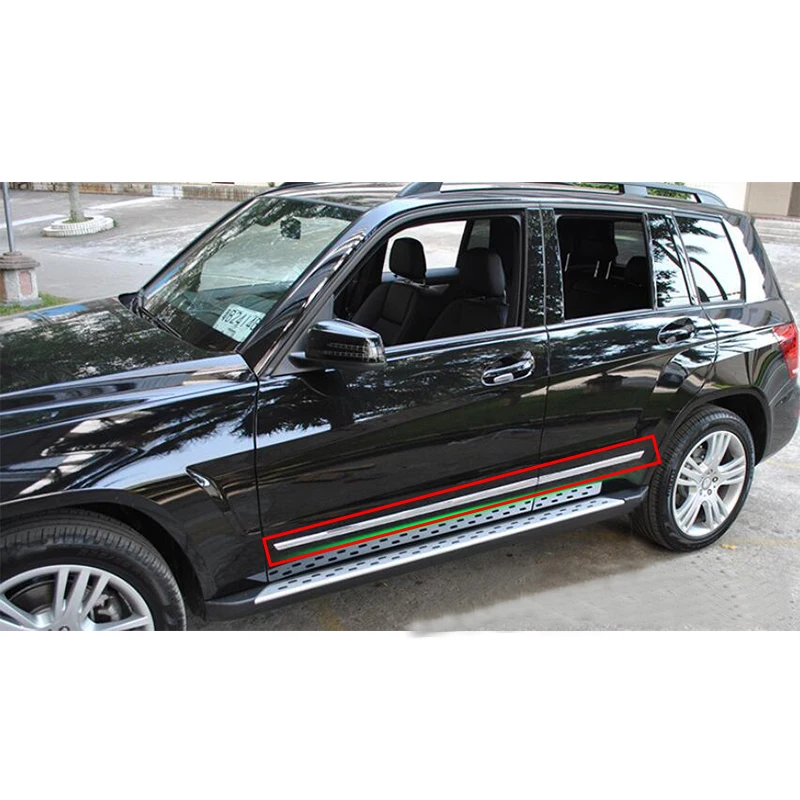 4 шт. боковые накладки из нержавеющей стали для Mercedes-Benz ML GL GLE GLS Class W166 X166 12-17