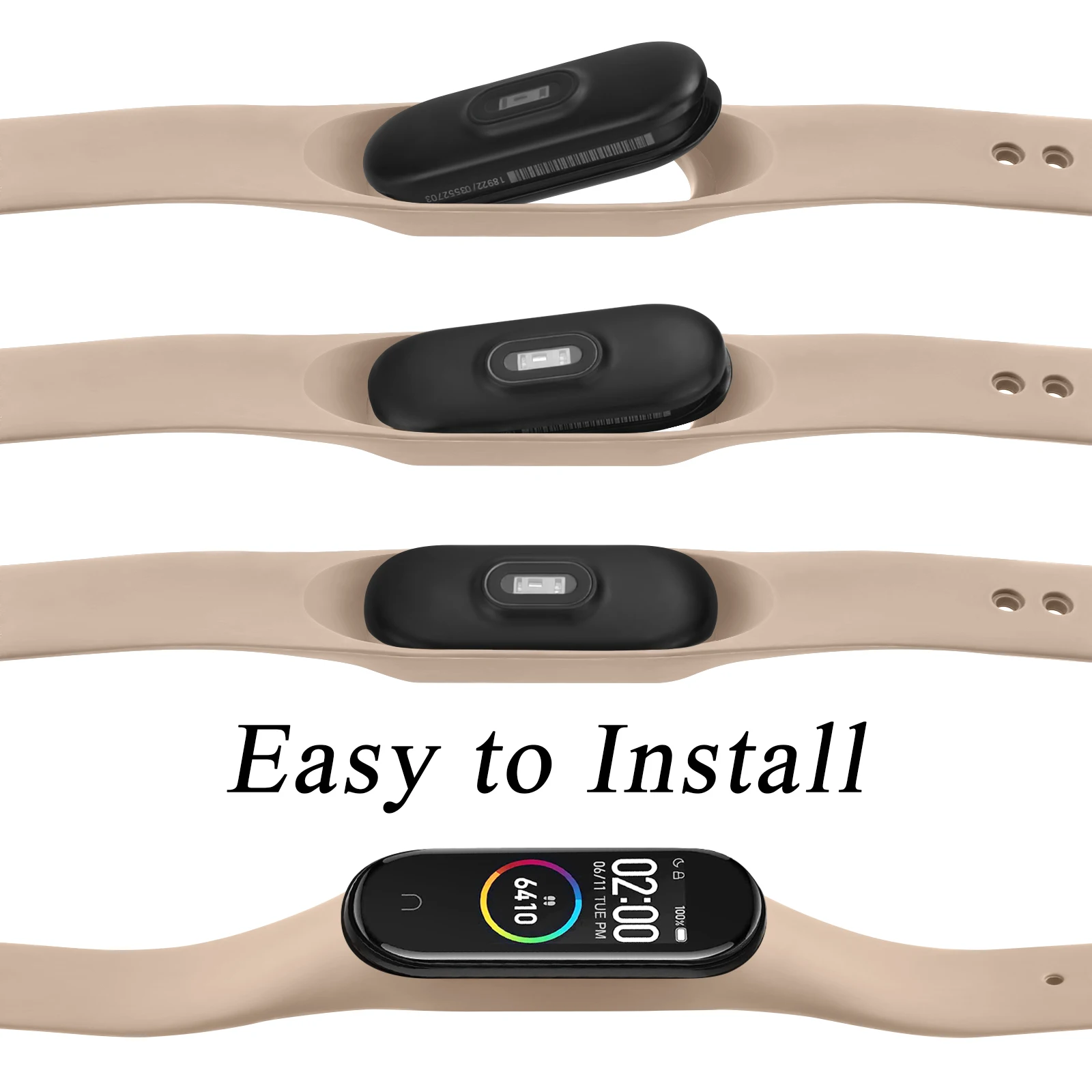 Replacement Bracelet for Xiaomi Mi Band 3 4 5 6 7 Strap Silicone Wrist Strap for Miband 3 4 5 6 Wriststrap Smart Watch Band