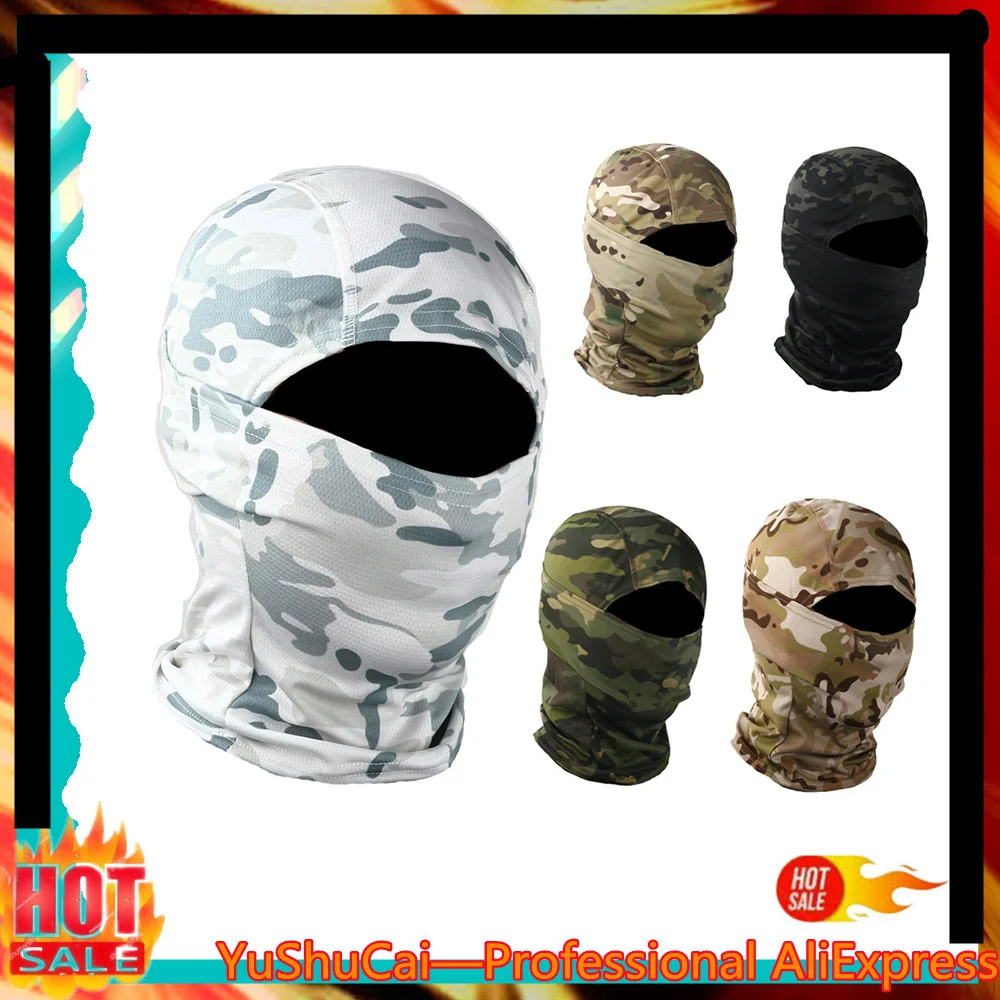 

Camouflage Balaclava Full Face Scarf Ski Cycling Full Face Cover Winter Neck Head Warmer Tactical Airsoft Cap Helmet Liner