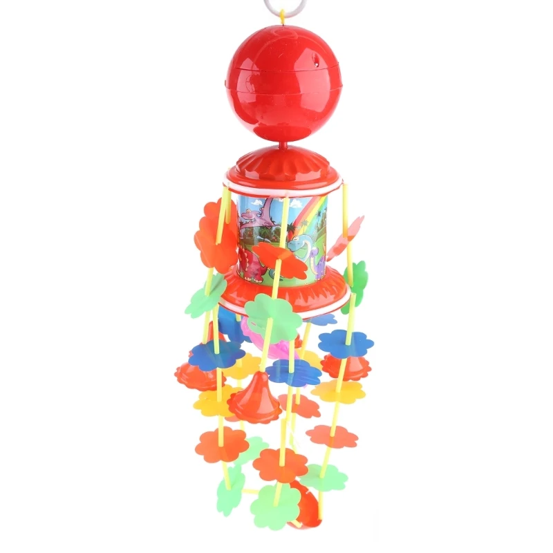 

Crib Mobile Rattle Stroller Hanging Wind Chime Toy for Baby Infant Travel Ring Toy for Car Seat High Chair Decoration