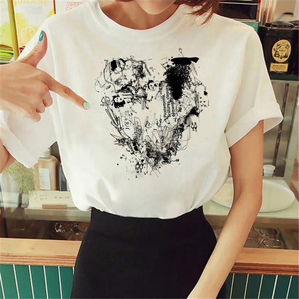 

vintage Tee women streetwear designer manga tshirt female graphic clothes