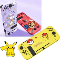 new anime pickchu switch protective shell silicone sleeve ns transparent soft shell inserted into the base oled silicone handle