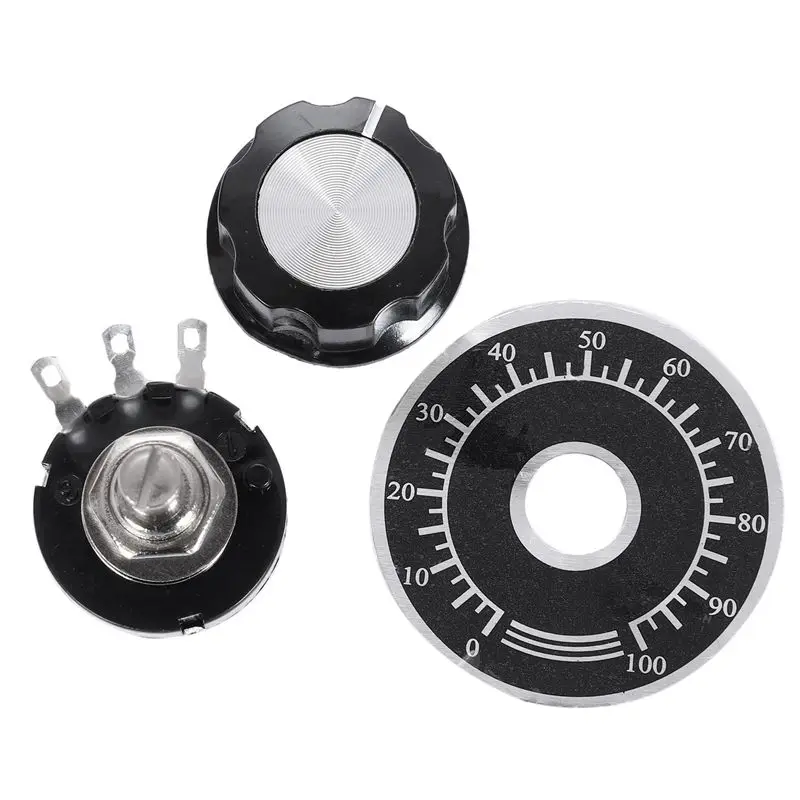 

Роторный конический углеродный потенциометр с диаметром и ручкой, RV24YN 20S B502 5K Ом