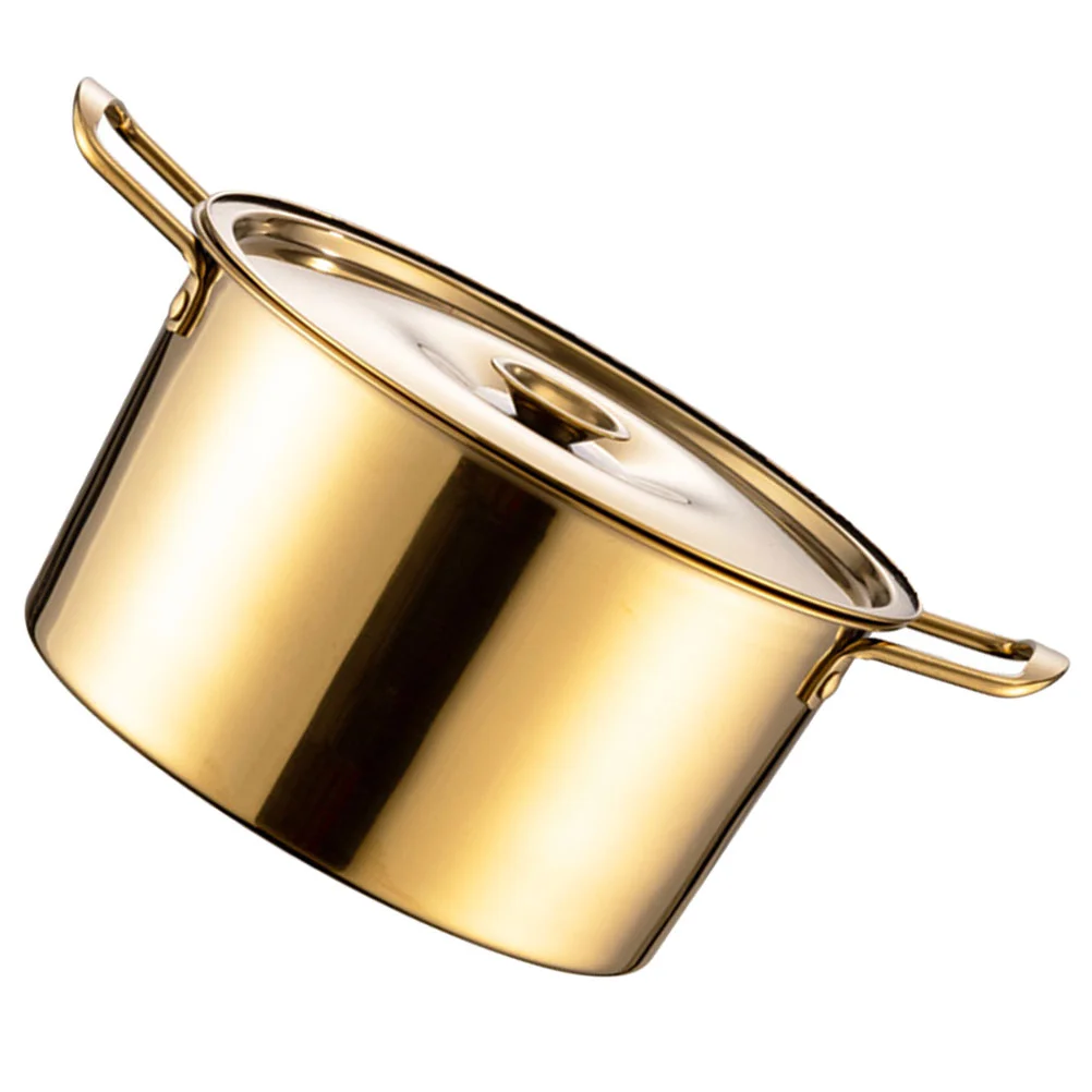 

Deep Pot Noodles Kitchen Cooking Small Sauce Convenient Double Handles Soup Stockpot