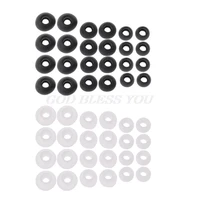 12 pairssml soft black silicone replacement eartips earbuds cushions ear pads covers for earphone headphone drop shipping