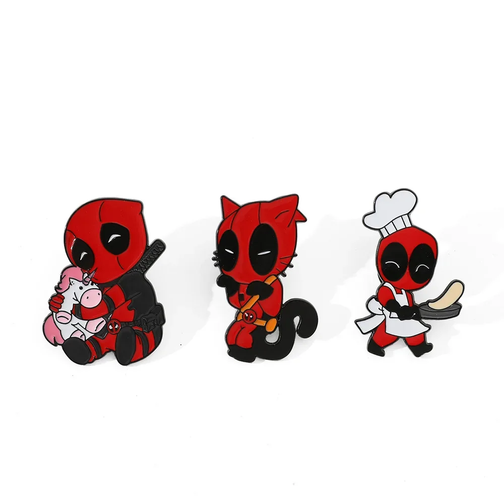 Металлический значок Дэдпул