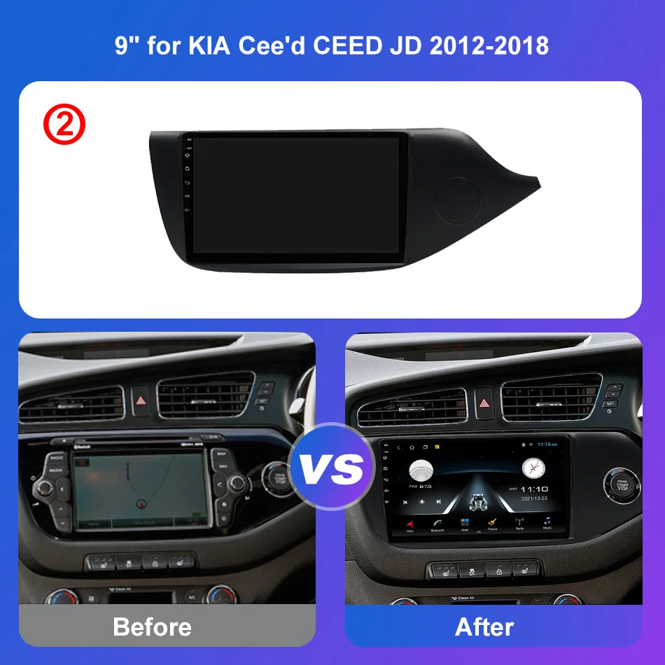 Автомагнитола T3L на Android 11 мультимедийный видеоплеер для KIA Cee ɽ CEED JD 2012-2018