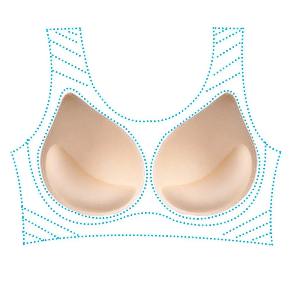 

Adjustable Inserts Cups Triangle Push Up Enhancer Women Chest Cups Sponge Bra Pads Inserts Chest Thicker Chest Pads