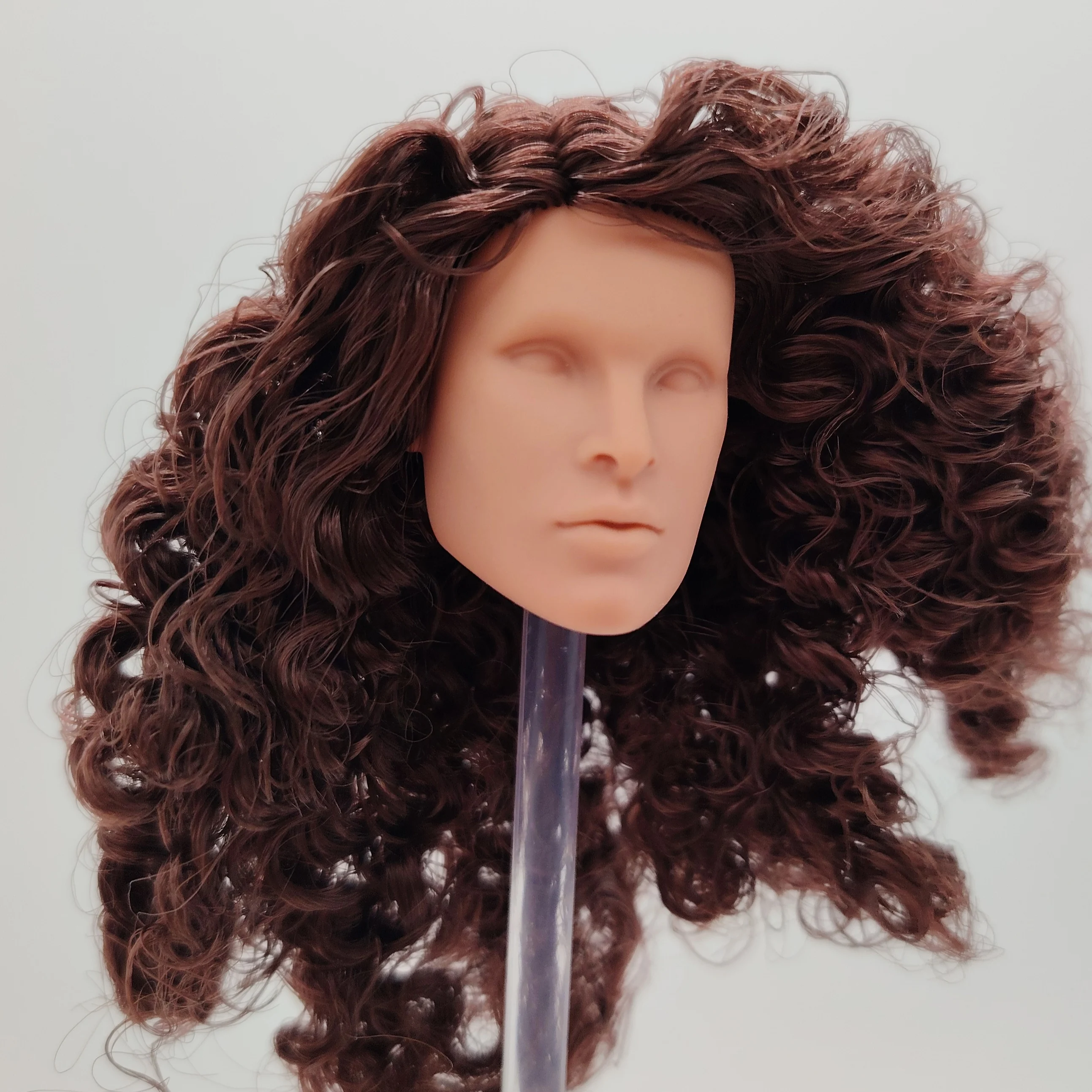 Модный королевский масштаб 1/6 FR белая кожа коричневые завитки волосы целостность