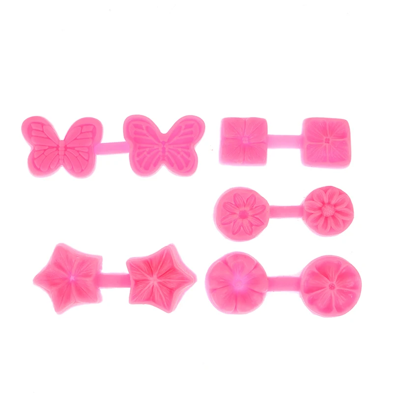 

Flower Silicone Mold Embossed Fondant Cake Clay Candy Jelly Chocolate Molds