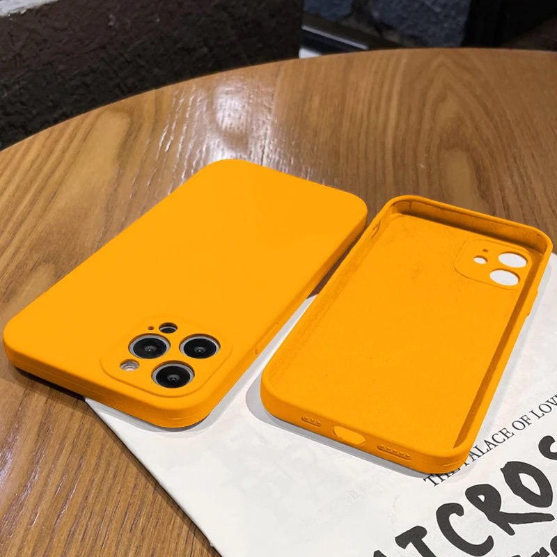 

Luxury Thin Soft Phone Case For iPhone 12 13 11 Pro Max 12 Mini Case Liquid Silicone Cover For iPhone X XR XS Max 7 8 Plus Cases