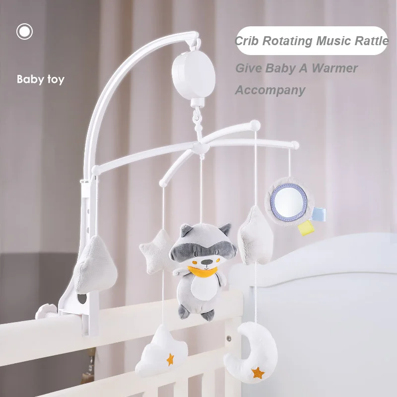 

Cartoon Baby Crib Mobiles Rattles Music Educational Toys Bed Bell Carousel for Cots Infant Baby Toys 0-12 Months for Newborns