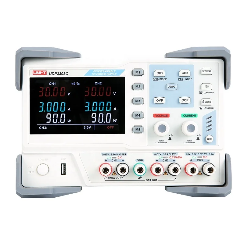 

UNI-T UDP3303C multi-channel industrial linear DC power supply 30V/3A programmable high-precision digital display power supply