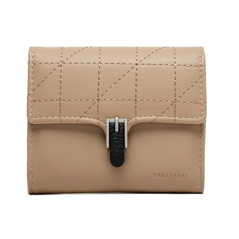 

Чистый Новый женский короткий кошелек 30% Многофункциональный ПУ модный простой кошелек с пряжкой Zero