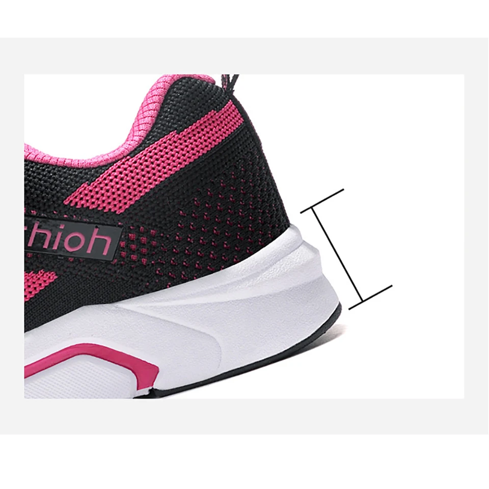 Loekeah Lightweight Women Sneakers Breathable Running Shoes Ladies Mesh Casual Shoes Fashion Outdoor Sports Footwear Tennis