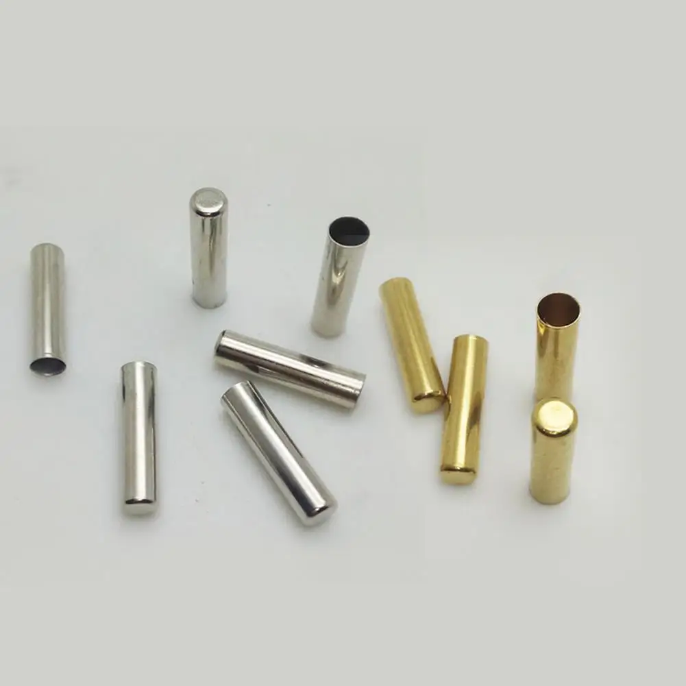 5Pcs Seamless Metal Shoelaces Tips Head Replacement Repair Aglets DIY Sneaker Kits Silver Gold Colors 5 X18mm