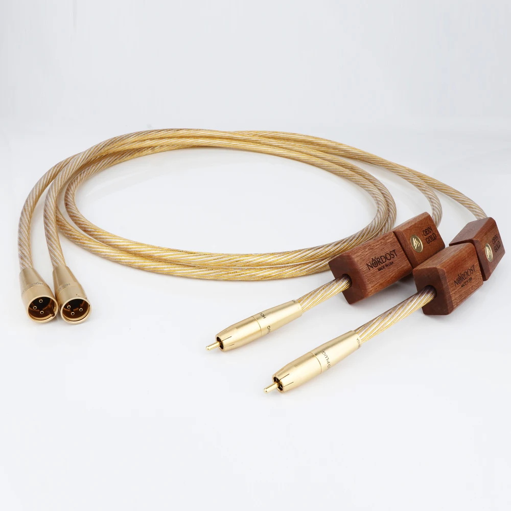 

Hifi Nordost ODIN 2 XLR to RCA Audio Cable 8N OFC Gold Plated XLR interconnect line Gold plated XLR/RCA Plug for Amplifier CD