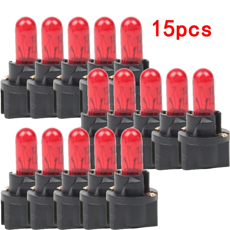 15 шт. автомобильные тормозные лампы T5 12 В