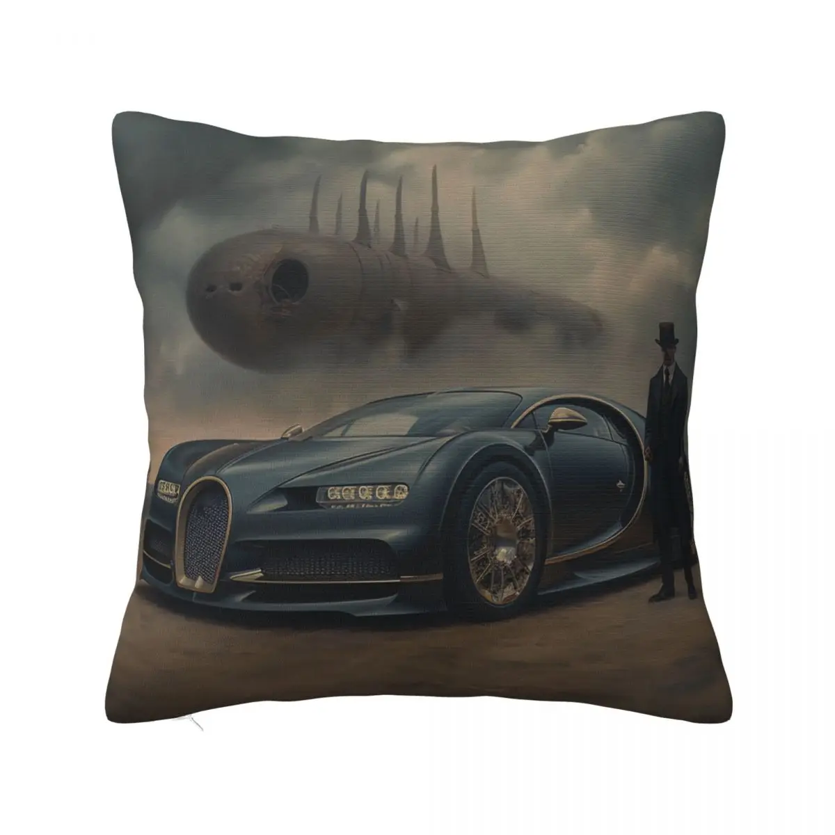 

Sports Car Pillow Case Gothic Mystic Decorative Polyester Pillowcase Car Zipper Spring Cover