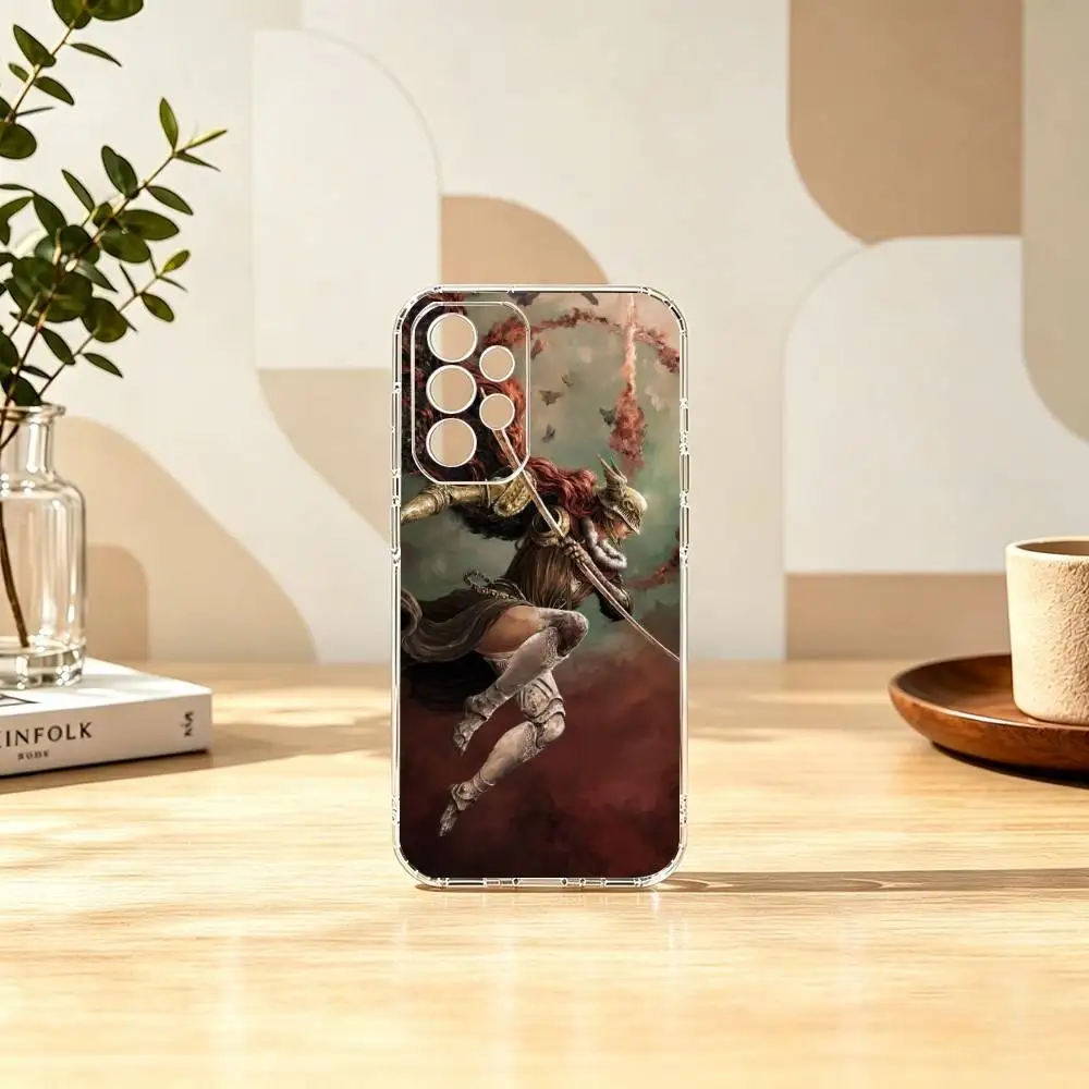 Фото Чехол для телефона Game E-Elden Ring Malenia (подарок) для Samsung S25, S24, S21, S22, S23, S30, Ultra, S20, Plus, FE, прозрачный №4