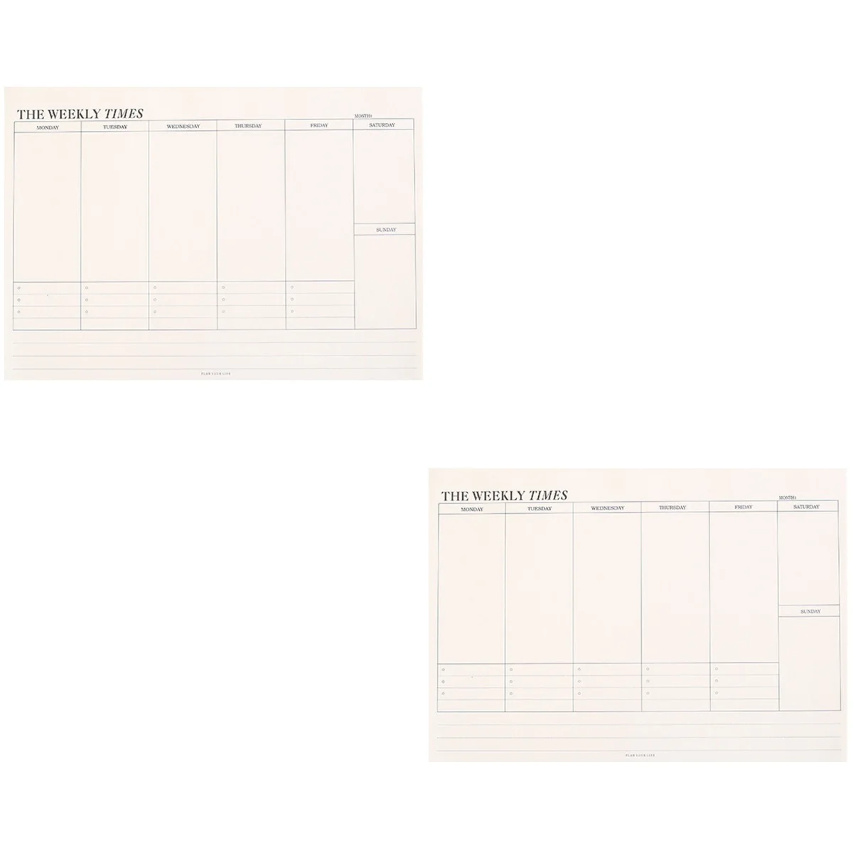 

2 Plan Daily Book Memorandum Tearable Notepad Task Planner Paper List