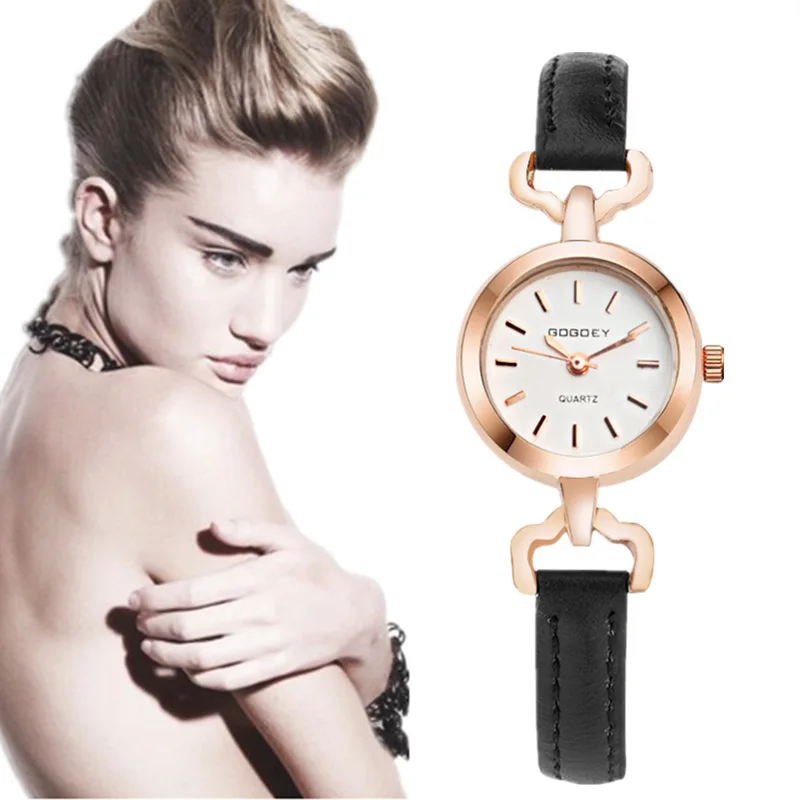 

Ladies Watch Bracelet Fashion GOGOEY Wrist Watch Women Small Dial relogio feminino Leather Band Casual Clock feminino reloj