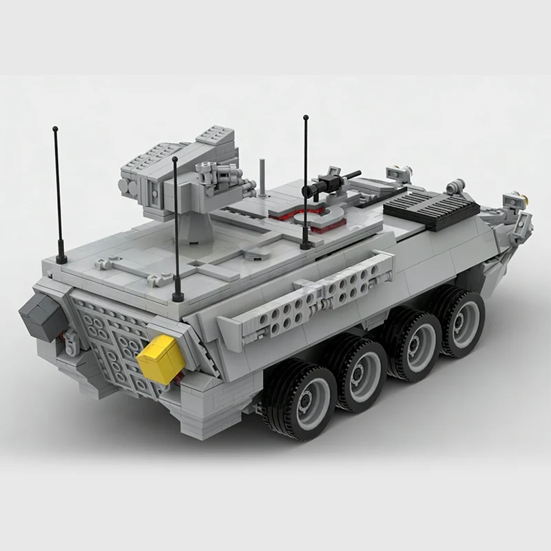 Фото qwert M1134 Модель противотанковой машины MOC, конструктор, военная техника, модульные технологичные подарки, праздничные наборы для сборки, детские игрушки №1
