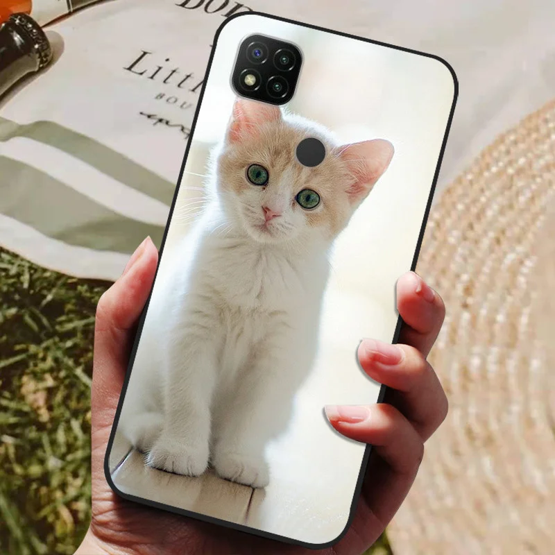 Чехол для Redmi 9C NFC силиконовый мягкий чехол телефона с изображением Льва волка Xiaomi