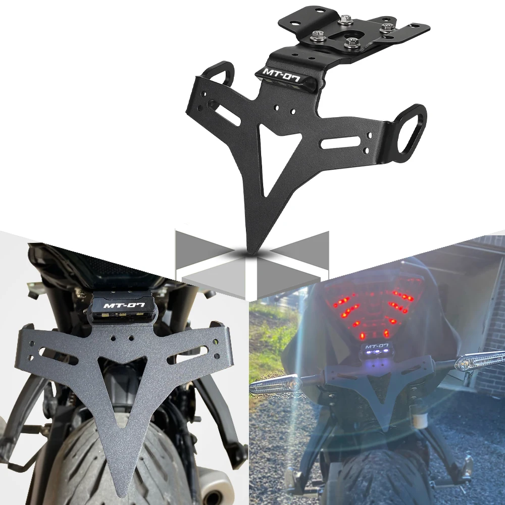 

For Yamaha MT07 FZ07 MT-07 FZ-07 MT 07 FZ 07 2013-2021 2017 2018 2019 2020 Motorcycle License Plate Bracket Holder Accessories
