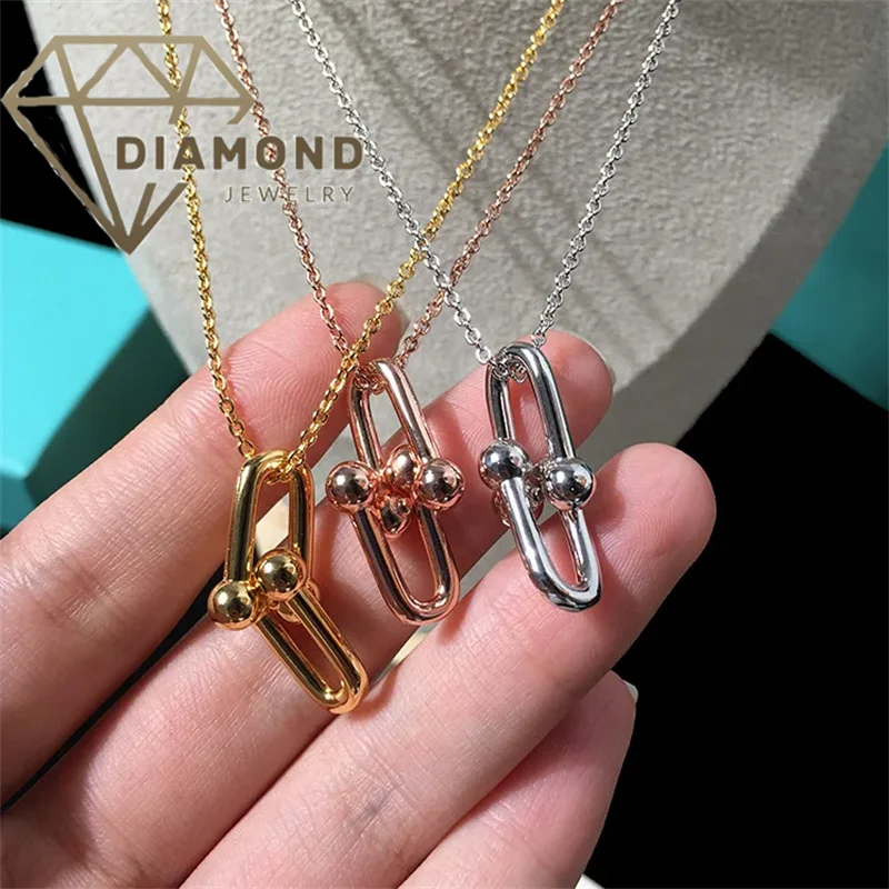 Классическое Романтическое Ожерелье Из Стерлингового Серебра 925 Пробы Для