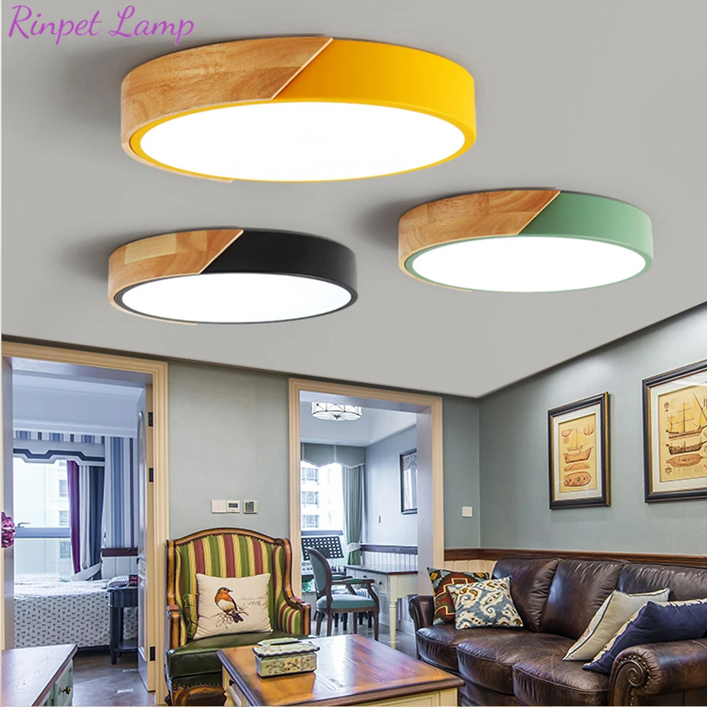 Потолочный светильник светодиодная лампа для спальни с круглым - Цена: 6139.36