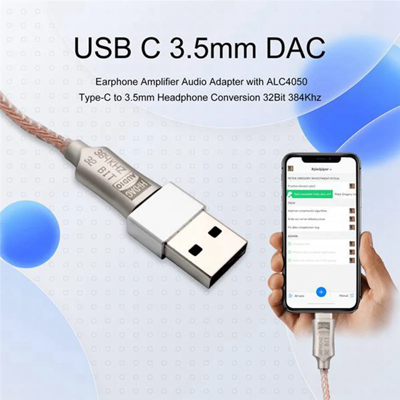 Фото Интерфейс адаптера ЦАП со стабильной производительностью ALC5686 Hi-Fi ЦАП Усилитель для наушников Цифровое аудио декодирование Конвертер для наушников №1