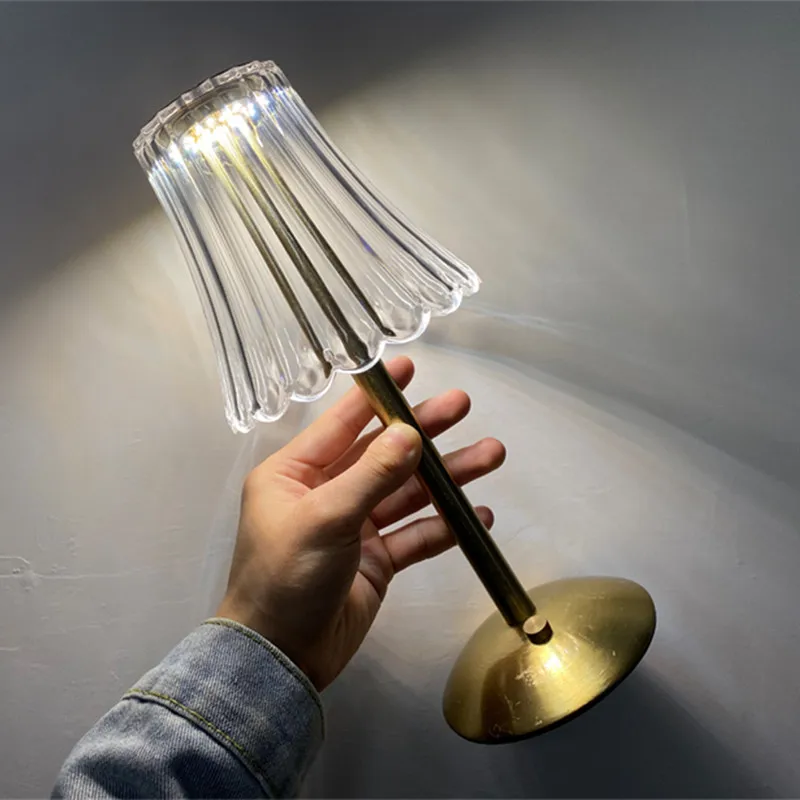 

LED Table Lamp USB Touch Dimming Night Light Coffee/Bar Atmosphere Light Eye-Protection Reading Light Bedroom Decor Lighting