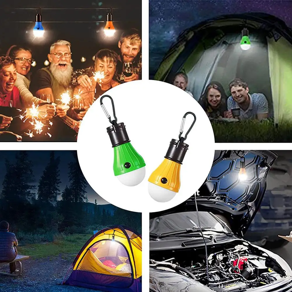 

Portable Led Tent Lamp 4 Pack Clip Hook Emergency Light Ipx8 Waterproof Camping Bulb Lantern For Hiking Fishing 5.7 X 2.1 Inch