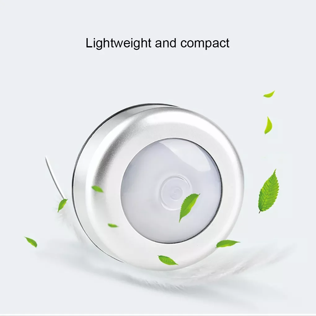 

Bedroom Kitchen LED Push Night Light Cabinet Drawer Stair Dimmable Lamp 3.5W 3.7V Battery Operated Home Lighting Supplies White