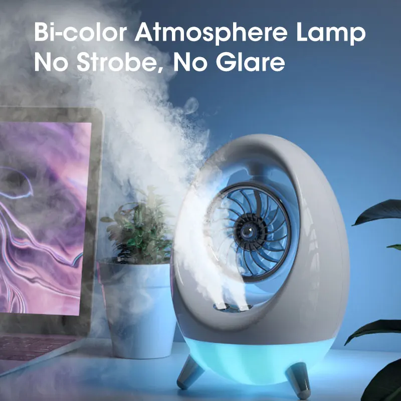 

Cooler Electric Mini New Air Fan Spray Desktop Humidification Water-cooling Usb Fan 2000mah Connect