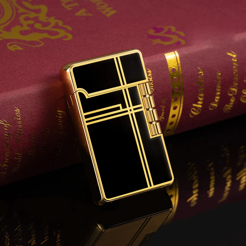 

Creative Sideslip Grinding Wheel Lighter Personalized Open Cover Sound Lighter Metal Gas Lighter Men's Gift Ignition Tool