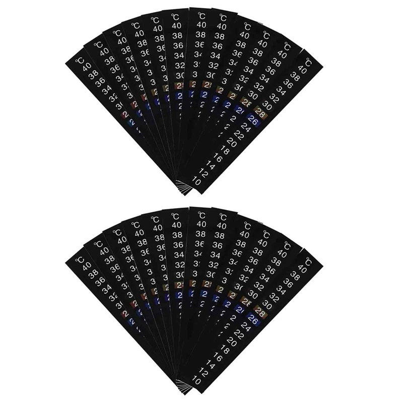 

24Pcs Portable Fish Tank Aquarium Stick-On Thermograph Temperature Measure Celsius Thermometer Sticker