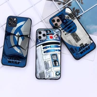 star wars r2d2 phone case for iphone 13 12 11 pro mini xs max 8 7 plus x 2020 xr cover