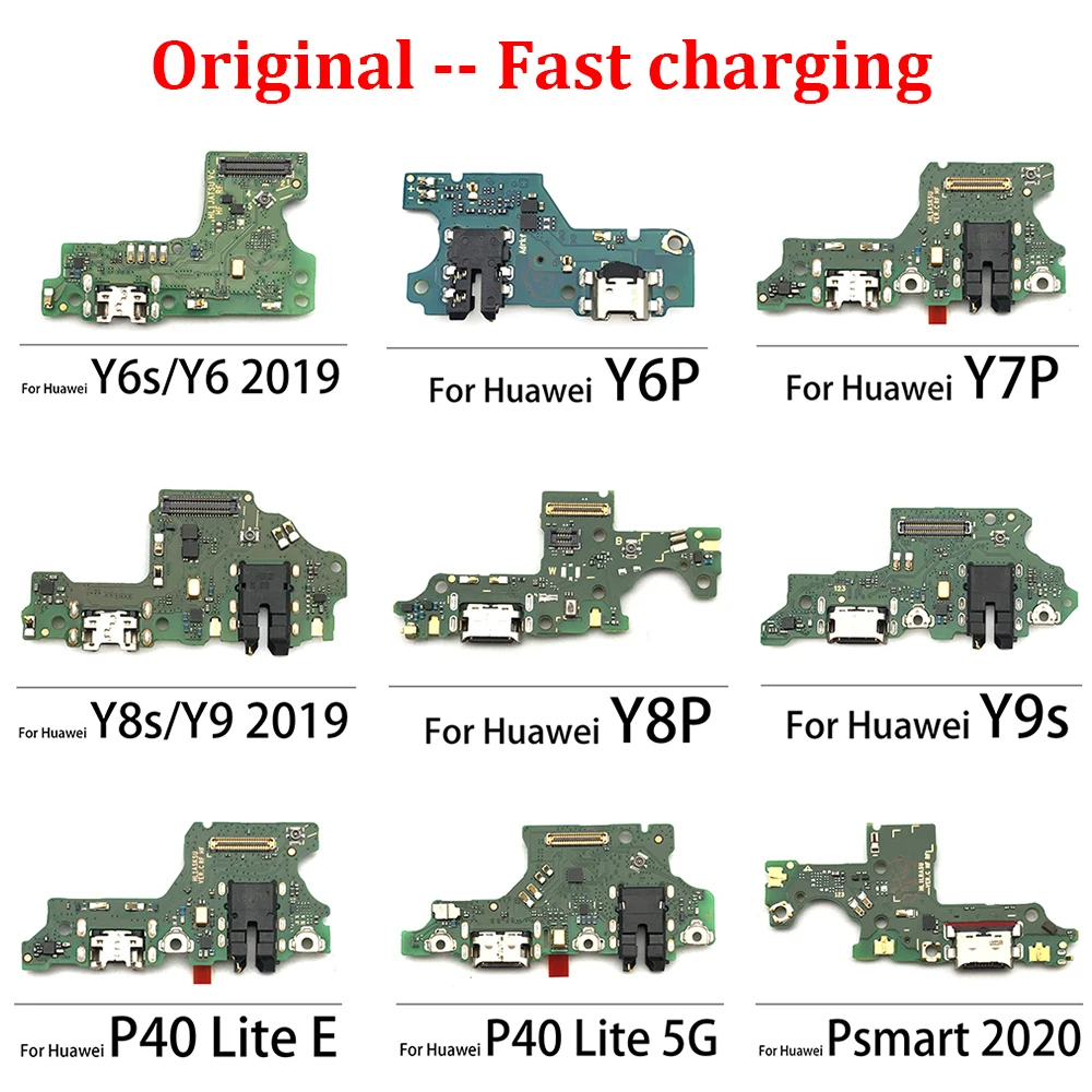 

10 Pcs For Huawei Y7P Y6S Y6P Y8P Y8S Y9 2019 P Smart 2020 P40 Lite 5G Original Dock Connector USB Charger Port Board Flex Cable