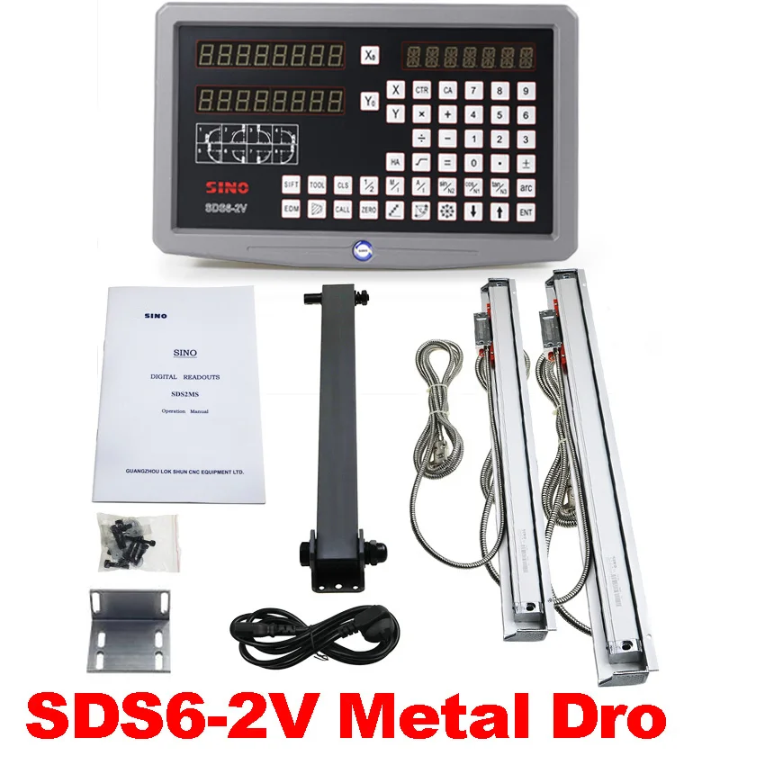 ЖК-дисплей Dro YH800 цифровой индикатор новый металлический многоязычный дисплей комплект с 5U TTL линейные весы Быстрая доставка для токарного с...