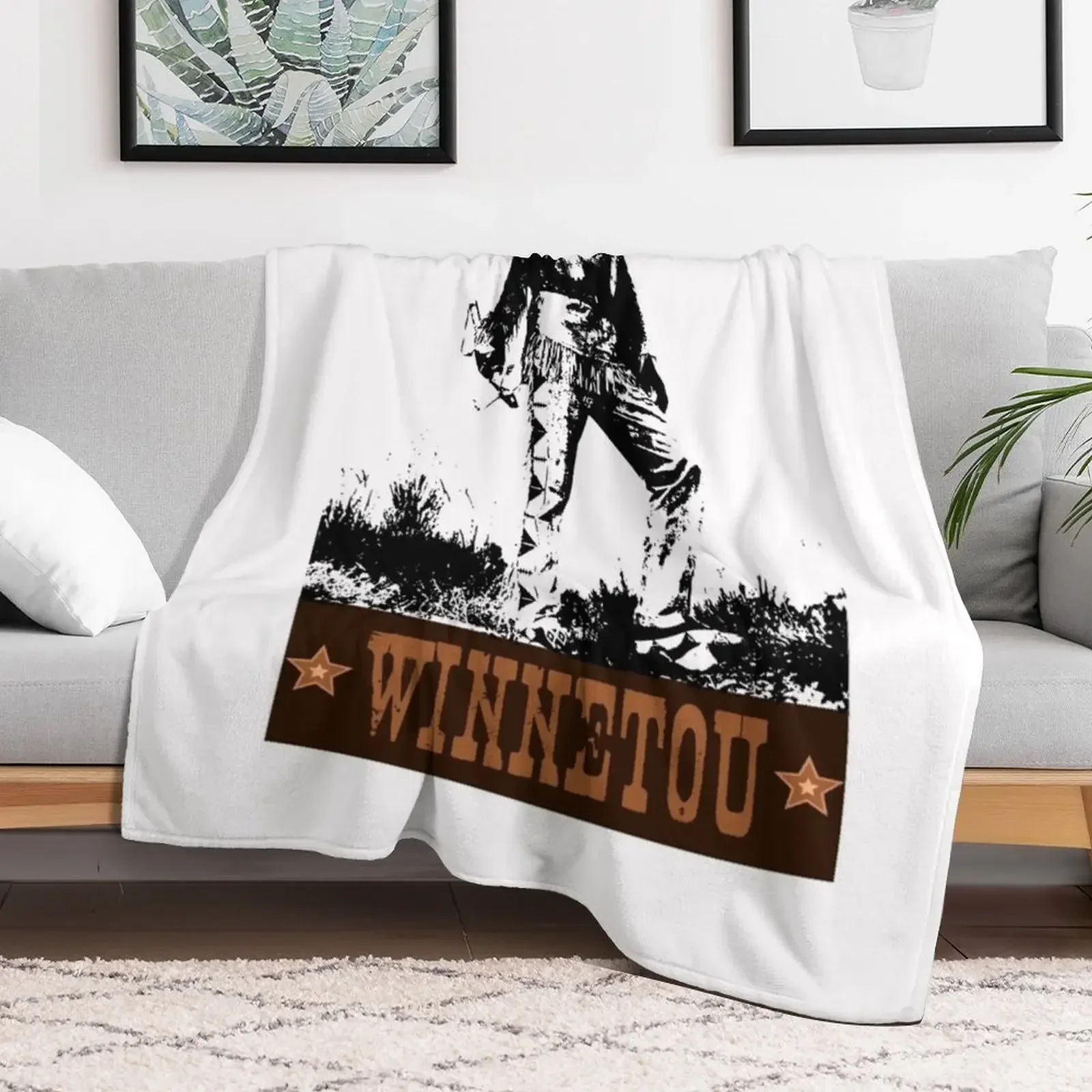 Спасите Winnetou Indian Chief Apache идея подарка на день рождения пледы кровать клетчатая