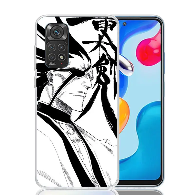Bleach Zaraki Kenpachi Phone Case For Xiaomi Redmi Note 13 12S 12 11S 11T 11E Pro Plus 10S 10 9S 9 8T 8 7 Art Customized Coque C