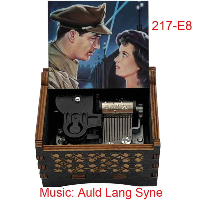 Song Auld Lang Syne, деревянная заводная музыкальная шкатулка, шотландские народные песни, специальный подарок на день рождения для лучшего друга, прекрасный подарок на день рождения (art.: 3920cf9102da2) - 3920cf9102da2