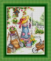 sj017d stich cross stitch kits craft packages cotton seasons painting counted china diy needlework embroidery cross stitching